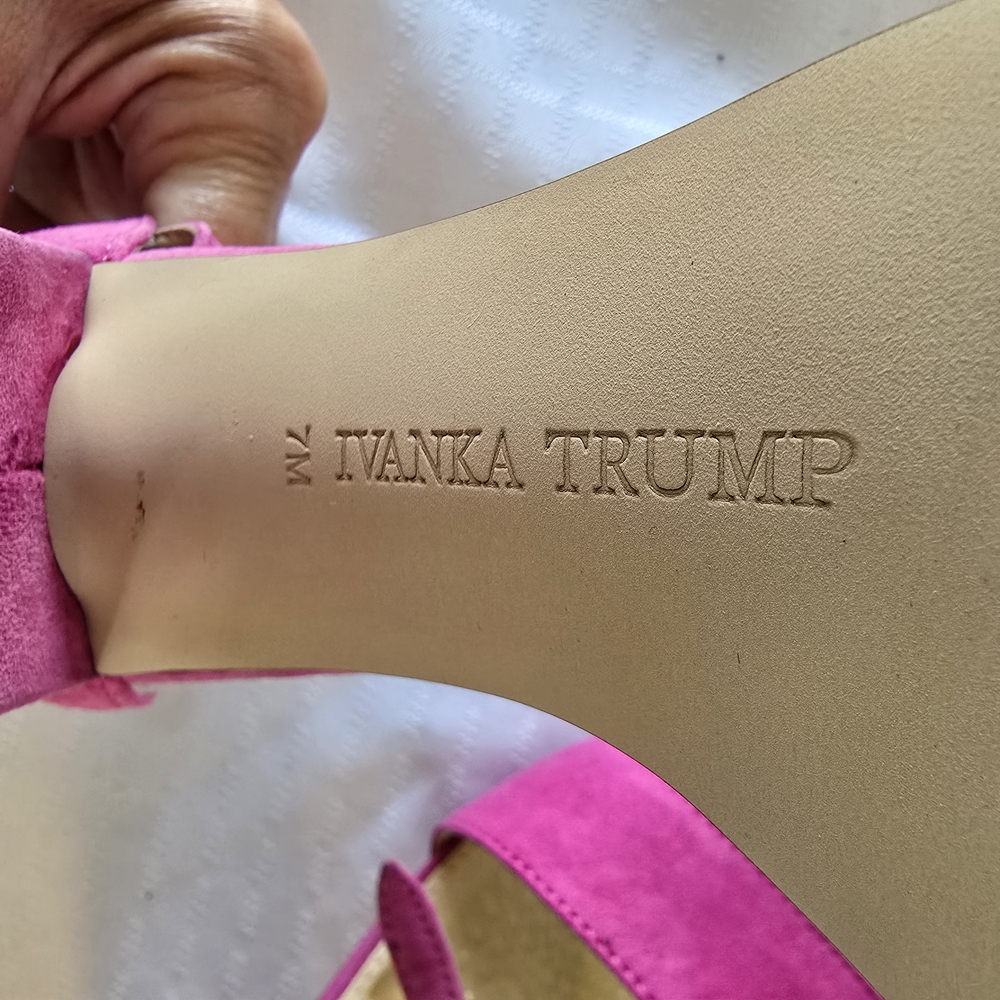 Ivanka Trump Fuchsia Suede Heels - Picture 3 of 4